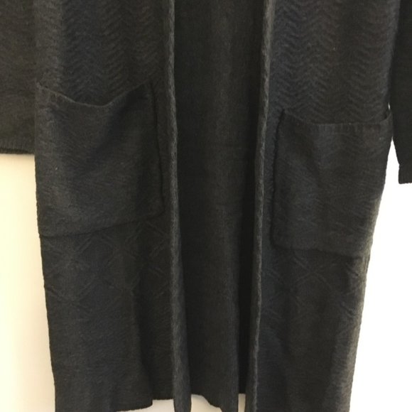 NWT Style & Co Gray Open Front Cardigan Duster-XS - Picture 8 of 13